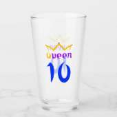 Königin 10 glas (Vorderseite)