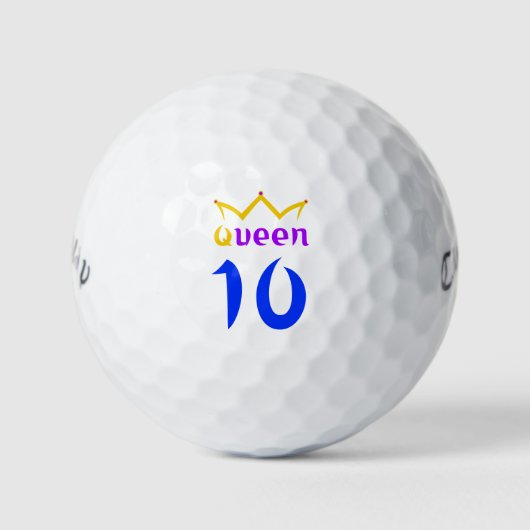 Königin 10 golfball (Vorderseite)