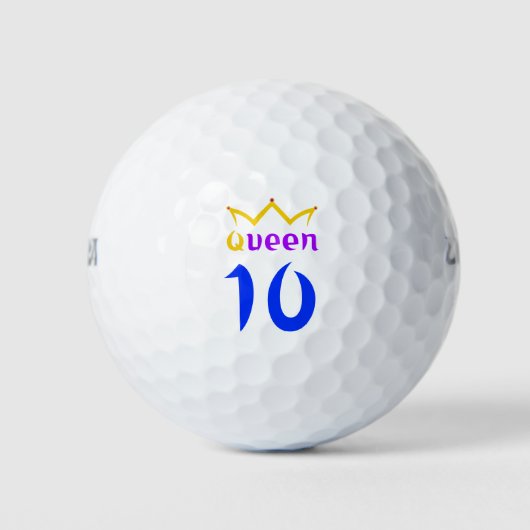 Königin 10 golfball (Vorderseite)