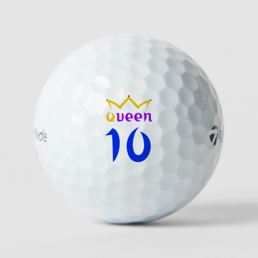 Königin 10 golfball (Vorderseite)