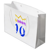 Königin 10 große geschenktüte (Rückseite Schrägansicht)