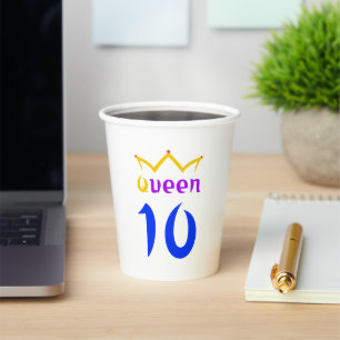 Königin 10 pappbecher