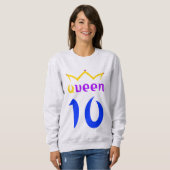 Königin 10 sweatshirt (Vorne ganz)