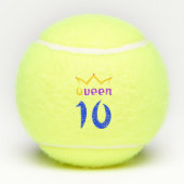Königin 10 tennisbälle (Rückseite)