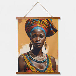 Königin 1 wandteppich mit holzrahmen