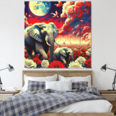 KÖNIGIN AFRIKAS 12 LEINWANDDRUCK (Insitu (Schlafzimmer))