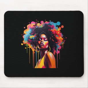 Königin Afro Melanin treibt die Juneteste Afrikani Mousepad