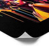 Königin Afro Melanin treibt die Juneteste Afrikani Poster (Ecke)