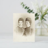 Königin Alexandra von England & Schwester Empress Postkarte (Stehend Vorderseite)
