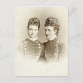 Königin Alexandra von England & Schwester Empress Postkarte (Vorderseite)