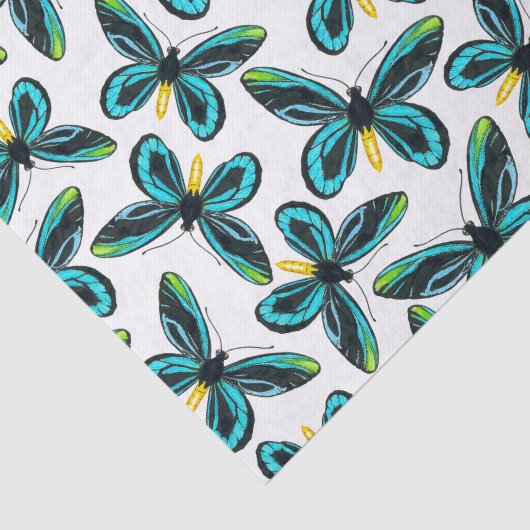 Königin Alexandras Vogelschmetterlingsmuster Seidenpapier (Ausschnitt)