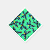 Königin Alexandras Vogelschmetterlingsmuster Serviette (Ecke)