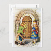 Königin Alice & der Frosch im Wunderland Postkarte (Vorne/Hinten)