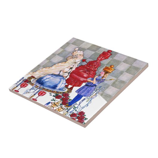 Königin Alice, die rote Königin und die weiße Fliese (Seite)