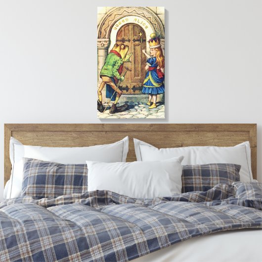 Königin Alice durch das Blickfeld Leinwanddruck (Insitu (Schlafzimmer))