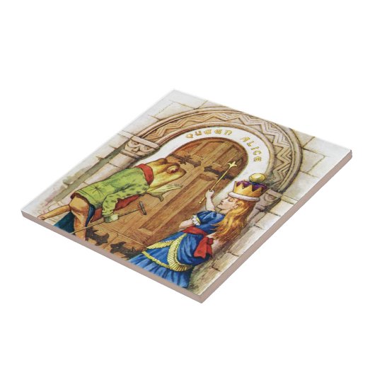 Königin Alice u. der Frosch im Märchenland Fliese (Seite)