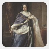 Königin Anne, 1703 Quadratischer Aufkleber (Vorderseite)