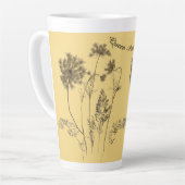 Königin Anne auf einer großen Latte-Tasse Milchtasse (Linke Ecke)