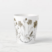 Königin Anne auf einer kleinen Latte-Tasse Milchtasse (Vorderseite)