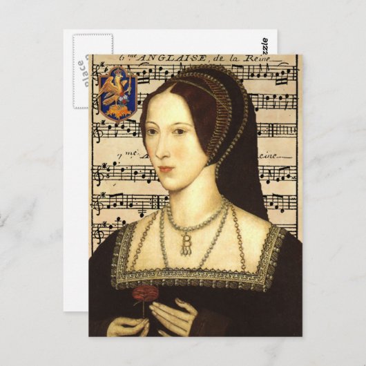 Königin Anne Boleyn - Portrait Postcard Postkarte (Vorne/Hinten)