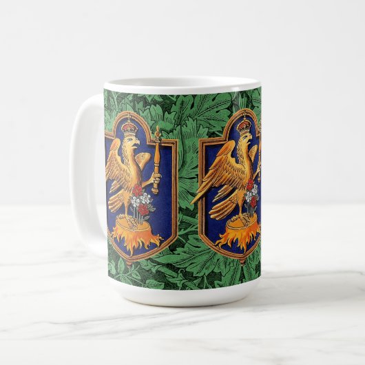 Königin Anne Boleyn Royal Falcon Abzeichen Kaffeetasse (Vorderseite Links)