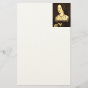 Königin Anne Boleyn stationär Briefpapier