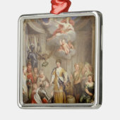 Königin Anne, die Pläne von Blenheim Militär Silbernes Ornament (Links)