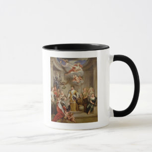 Königin Anne, die Pläne von Blenheim Militär Tasse