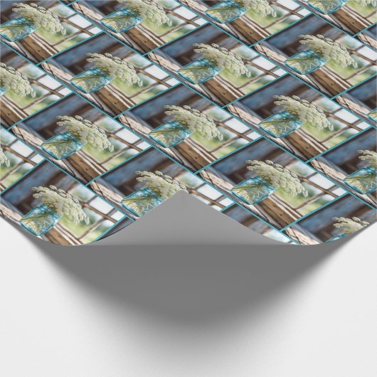 Königin Anne in Mason Jar Geschenkpapier (Ecke)