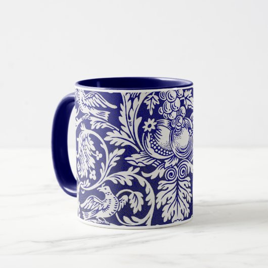 Königin Anne Pattern, William Morris Coffee Tasse (Vorderseite Links)