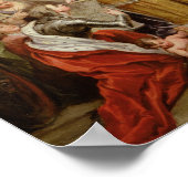 Königin Anne präsentiert Pläne des Militärs Blenhe Poster (Ecke)