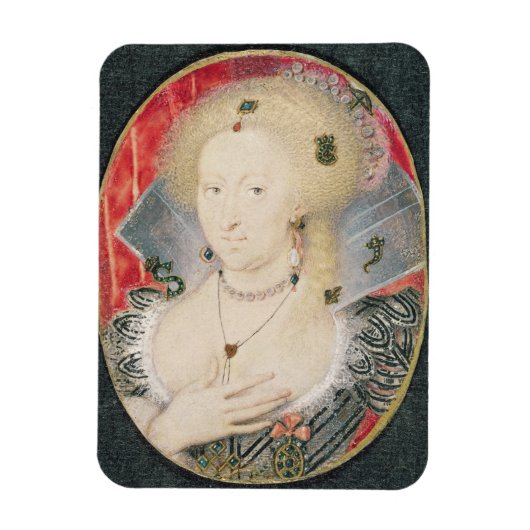 Königin Anne von Dänemark, Miniatur Magnet (Vertikal)