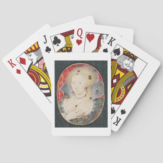 Königin Anne von Dänemark, Miniatur Spielkarten (Rückseite)