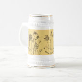 Königin Anne's Lace auf einem Stein Bierglas (Vorderseite Links)