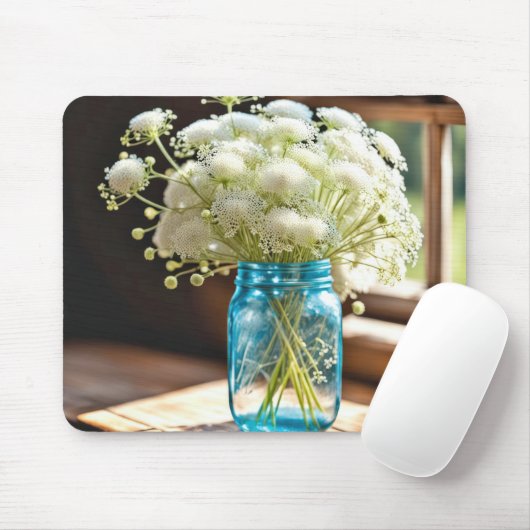 Königin Anne's Lace Bouquet Mousepad (Mit Mouse)