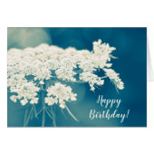 Königin Anne's Lace Custom Happy Birthday Card (Vorderseite (Horizontal))