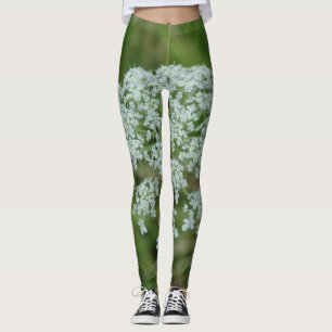 Königin Anne's Lace das beste Grün und Weiß neutra Leggings
