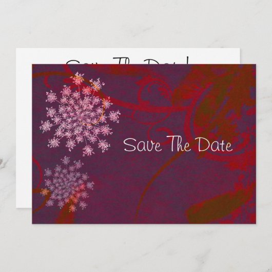 Königin Anne's Lace Save the Date (Vorne/Hinten)
