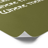 Königin Anne's Lace St. Francis Assissi Gebet Poster (Ecke)