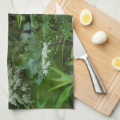 Königin Anne's Lace-Wildblume im Sommer Geschirrtuch (Viertel Falte)