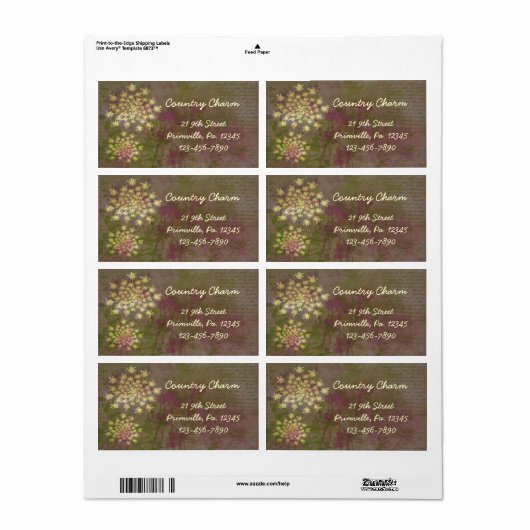 Königin Anne's Spitzenlabel (Vorne)