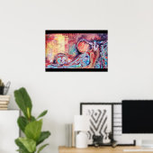 KÖNIGIN ARCADIA Fantasy Poster (Heimbüro)