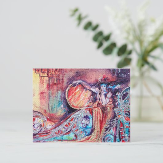 KÖNIGIN ARCADIA Fantasy Postkarte (Stehend Vorderseite)