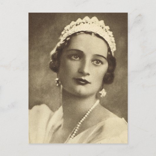 Königin Astrid von Belgien Postkarte (Vorderseite)