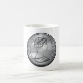 Königin auf der Münze Kaffeetasse (Mittel)
