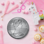 Königin auf der Münze Pappteller (Party)