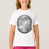Königin auf der Münze T-Shirt (Vorderseite)