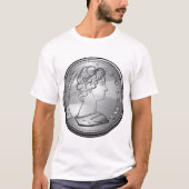 Königin auf der Münze T-Shirt (Vorderseite)