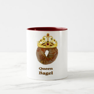 Königin-Bagel Zweifarbige Tasse
