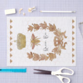 Königin Bee Crown Royal Rose Girl Decoupage Seidenpapier (Handwerk)